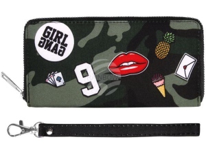 Purses Wallets Girl Gang Camouflage green