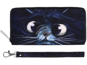 Carteras de los monederos Gato negro del maullido