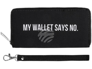 Carteras de los monederos My Wallet says no negro