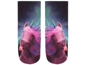 Motiv-Socken Einhorn multicolor