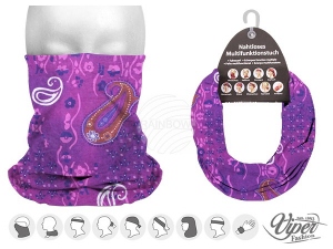 Multifunctional cloth 9 in 1 Multi-purpose scarf Paisley MF-140