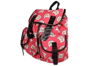 Rucksack mit Seitentaschen Katzen lachs
