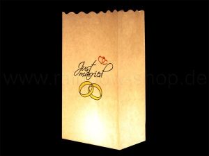 Light bags printed Just Married