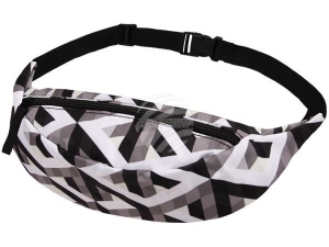 Bumbag Hipbag Modelo geomtrico crema