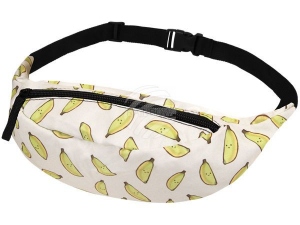 Fanny pack Hipbag Bananas white