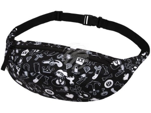 Grteltasche Hipbag Symbole schwarz