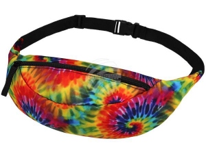 Fanny pack Hipbag Batik pattern rainbow color