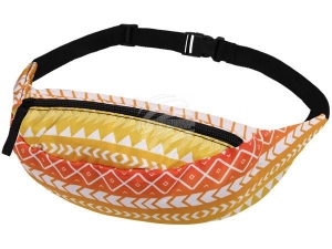 Fanny pack Hipbag Aztec pattern yellow