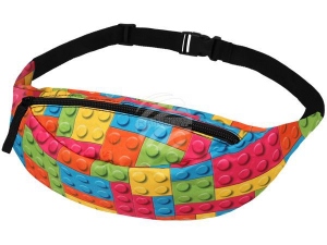 Bumbag Hipbag Puntos y los cuadrados multicolor