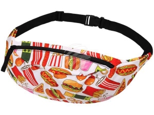 Bumbag Hipbag Fast Food blanco