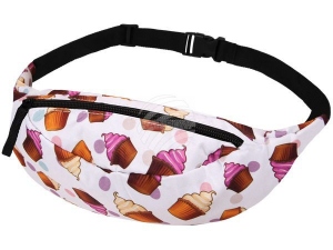 Fanny pack Hipbag Cupcakes white