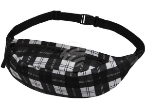 Grteltasche Hipbag Tartan Muster weiss