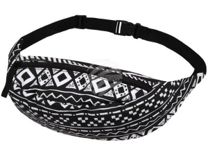 Bumbag Hipbag Azteca patrn blanco