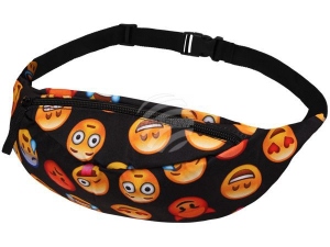 Fanny pack Hipbag Emoticons black