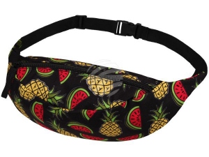 Fanny pack Hipbag Melon and Pineapple black