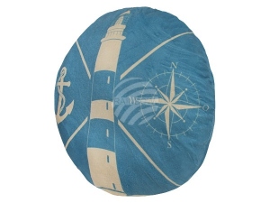Motif pillows Maritim round blue/white