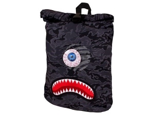 Backpack with roll closure Cyclops black/white/blue/red