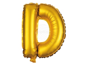 Foil balloon helium balloon gold Letter D