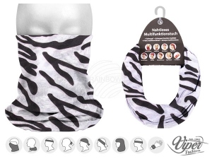 Multifunctional cloth 9 in 1 Multi-purpose scarf Zebra MF-174