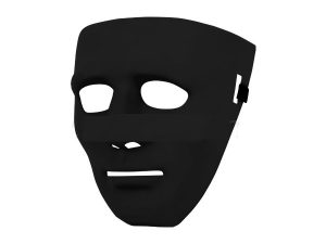 Maska jednokolorowa czarna MAS-09