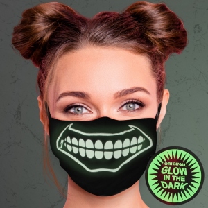 Atemschutzmaske mit Motiv Glow in the dark MASK-075