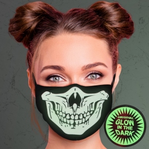 Mscara de respirador con motivo Glow in the dar MASK-074