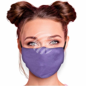 Verstellbare Motivmaske einfarbig violett lila AM-545