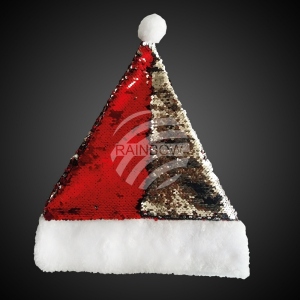 Santa hat sequins with pompom WM-120