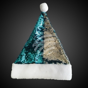 Santa hat sequins with pompom WM-121
