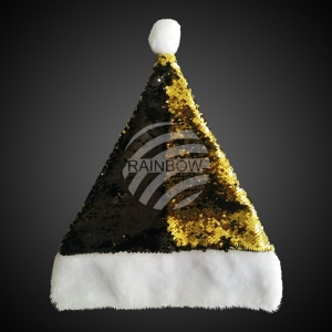 Gorro de Pap Noel con lentejuelas con pompn WM-123