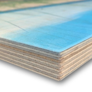 Your personal photo printed on wood, Picture 40x60 cm