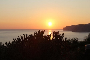 Bild Sonnenuntergang auf Mallorca 100x58 cm