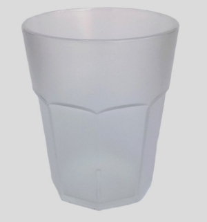 Reusable cups PC break-proof frosted 350ml 6 pieces
