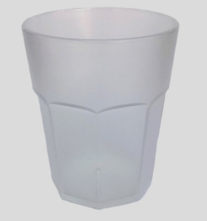 Vasos reutilizables PC irrompibles esmerilados 350ml 6 piezas