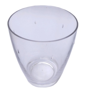 Reusable PC cups, break-proof, crystal clear, round 350ml, 6 pie