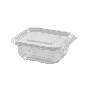 Delicatessen cups with hinged lid PET 250 ml 800 pieces