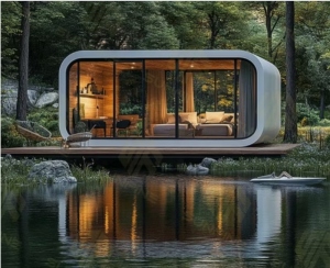 Container Basis Modul 1 x 20-Fuss Glass Apple Cabin