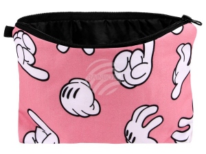 Cosmetic bag with motive Hands