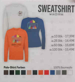 Sweatshirt including print� your own design