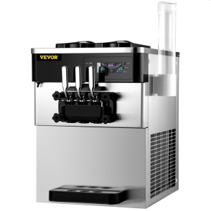 Soft ice cream machine desktop, LCD display, 2200W