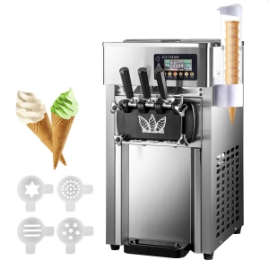 Soft ice cream machine desktop, 3 flavors, 16-18 L / h