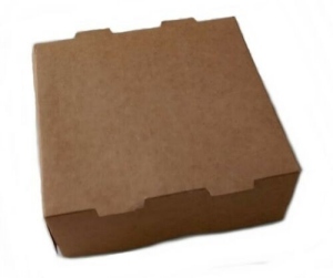 Snack/Pommes box kraftbraun 13x13x5cm 450 Stck