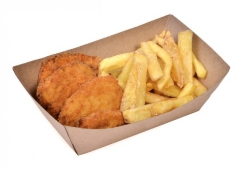 Bandeja de comida para snacks L 17x10x5,5cm 100 piezas