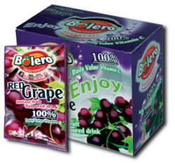 Bolero fruit beverage powder Red Grape