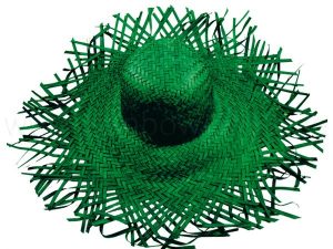 Strohhut Strandhut grn