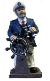 Sailor at steering wheel K674