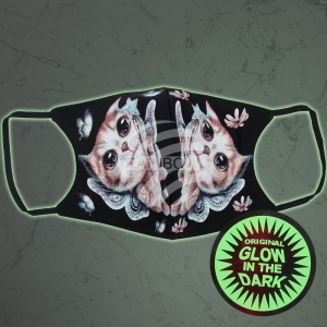 Respirator mask with motif Glow in the dark MASK-029