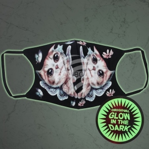 Mscara de respirador con motivo Glow in the dark MASK-029