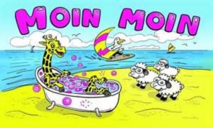 Fahne Moin Moin Giraffe