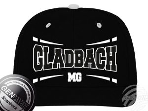 Snapback Cap Basecap Gladbach schwarz